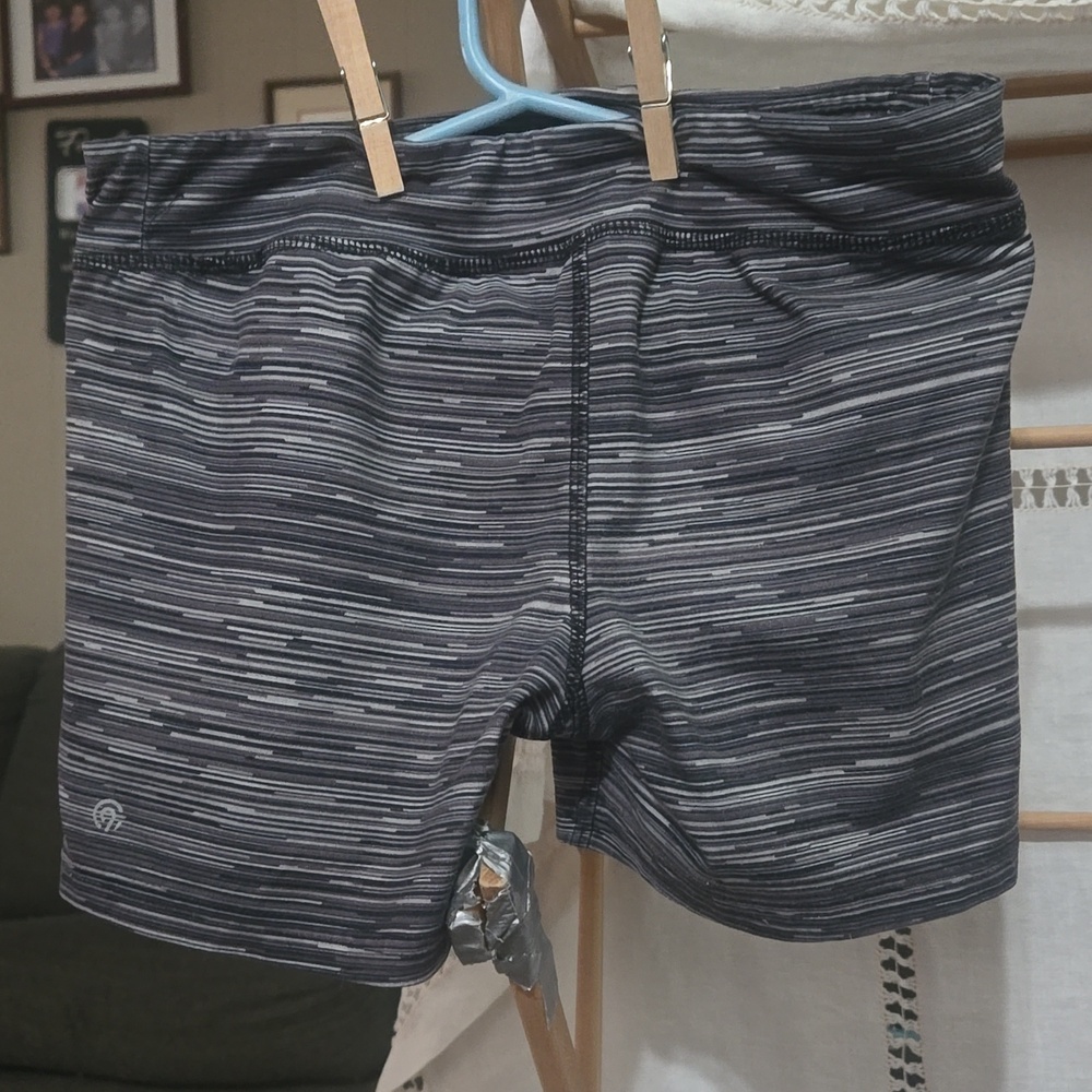 Champion Girls Gray Striped Shorts
